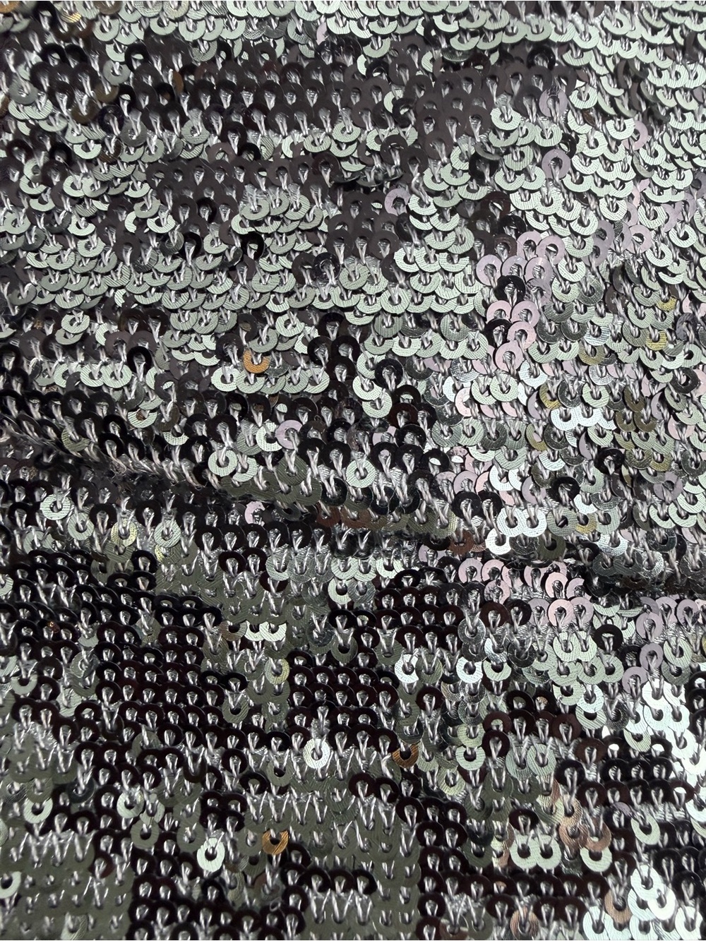 Deux Lux Sequin Shoulder Bag Black Silver Clutch Purse - Picture 6 of 15